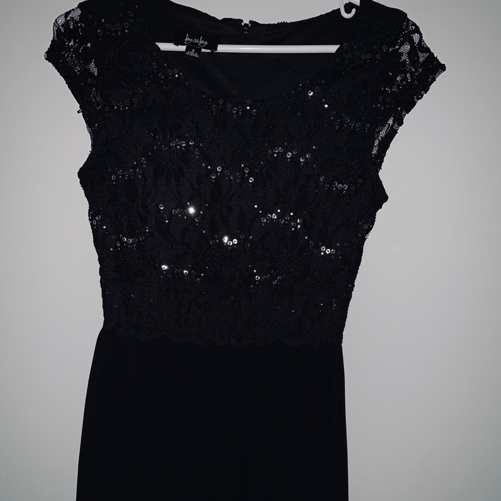 Black sequin dress